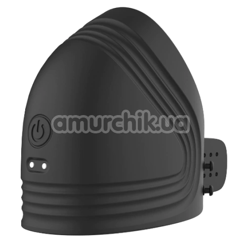 Виброкольцо для члена Ramrod Adjustable Vibrating Cockring, черное