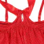 Комплект Star Night Bow-Knot Hollow Out Babydoll Set, красный: пеньюар + трусики - Фото №9