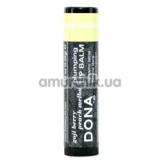 Бальзам для губ Dona Plumping Lip Balm Goji Berry Peach Melba - ягоды годжи-персик мельба, 4.5 мл - Фото №1