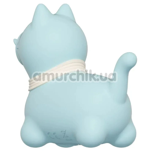 Симулятор орального сексу для жінок з вібрацією Univibe Sexy Kitty, блакитний