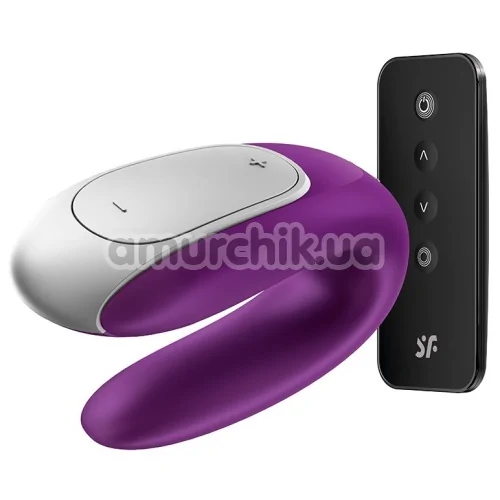 Вибратор Satisfyer Double Fun Partner Vibrator, фиолетовый
