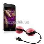 Вагінальні кульки з вібрацією Amor Vibratissimo Balls, чорно-червоні - Фото №1
