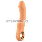 Вибратор для точки G Glam Flexible Ribbed Vibe, оранжевый - Фото №1