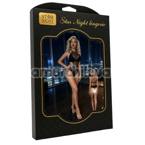 Боди Star Night Big Net Bodysuit, черное