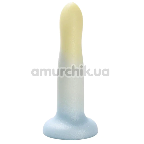 Фаллоимитатор Alume Smooth Silicone Dildo, зелено-желтый