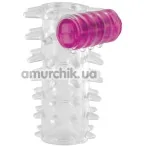 Насадка на пенис с вибрацией Love Sleeve Vibro, прозрачная - Фото №1