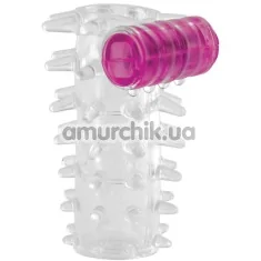 Насадка на пенис с вибрацией Love Sleeve Vibro, прозрачная - Фото №1