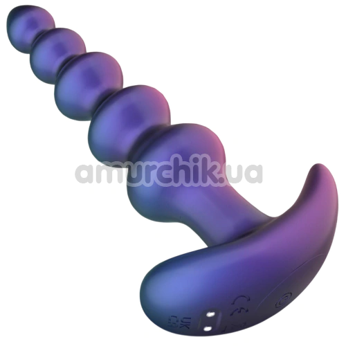 Анальный вибростимулятор Hueman Galaxy Force Anal Beads, фиолетовый
