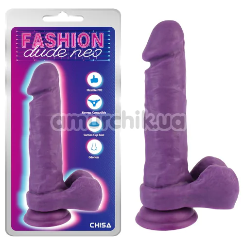 Фаллоимитатор Fashion Dude Neo 8.2, фиолетовый