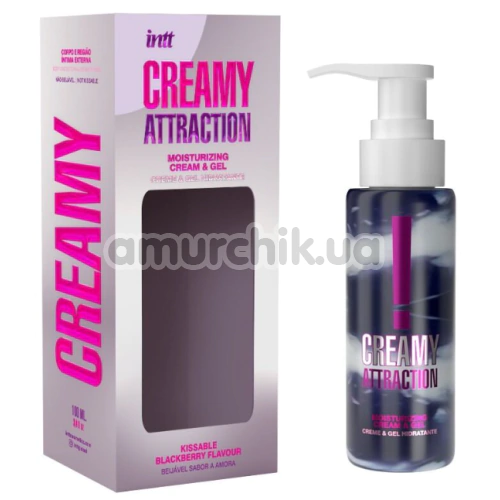 Крем-гель для масажу Intt Creamy Attraction Blackberry - ожина, 100 мл