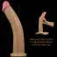 Вибратор с ротацией Dual-Layered Silicone Nature Cock LV410212, телесный - Фото №19
