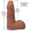 Фалоімітатор Doc Johnson The Realistic Cock With Balls 5, світло-коричневий - Фото №6