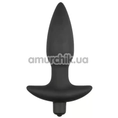 Анальна пробка з вібрацією Easy Toys Raven Rocket, чорна - Фото №1