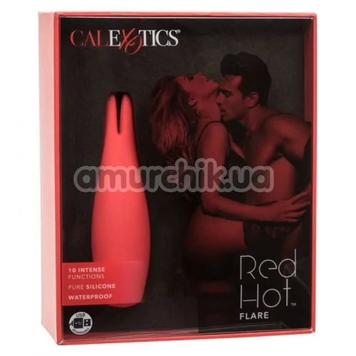 Клиторальный вибратор Red Hot Flare, красный