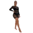 Платье Star Night Shiny Chic Mini Dress, черное - Фото №8