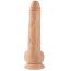 Вибратор с толчками Virgite Realistics Vibrating & Thrusting Realistic With Balls R14, телесный - Фото №2