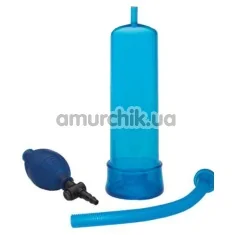Вакуумна помпа Penis Enlarger, гладенька блакитна - Фото №1