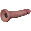Вібратор Lovetoy Dual Density Power Cock 8, коричневий - Фото №6