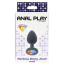 Анальная пробка с радужным кристаллом Anal Play Rainbow Booty Jewel Small, черная  - Фото №4