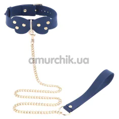 Нашийник із повідцем Taboom Silicone Supreme Collar and Leash, синій - Фото №1