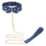 Ошейник с поводком Taboom Silicone Supreme Collar and Leash, синий - Фото №1