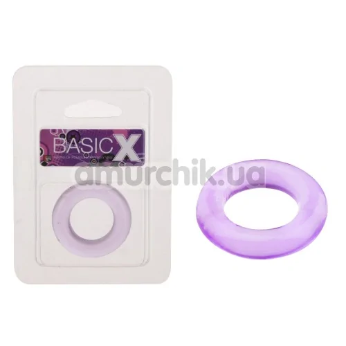 Эрекционное кольцо BasicX 1 inch, фиолетовое