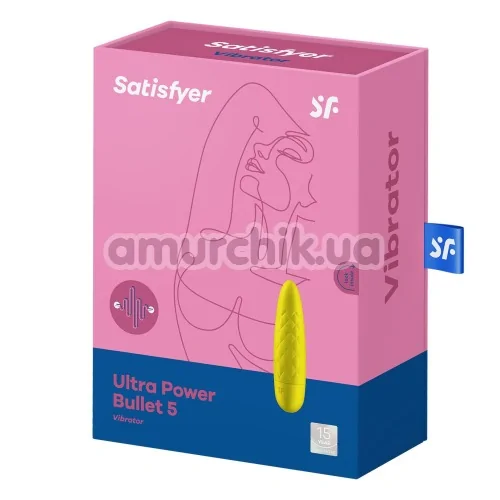 Клиторальный вибратор Satisfyer Ultra Power Bullet 5, желтый