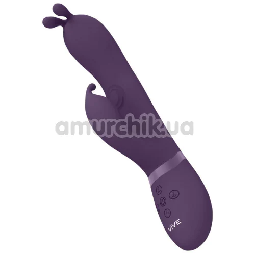 Вибратор с пульсацией Vive Gada, фиолетовый