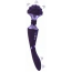 Универсальный вибромассажер Vive Shiatsu Double Bendable Massager Wand, фиолетовый - Фото №2