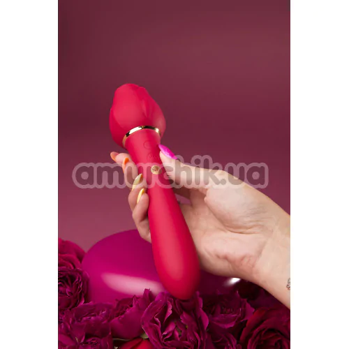 Вібратор для клітора і точки G Secret Kisses Lingo Rosegasm, червоний