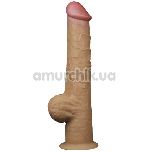 Фаллоимитатор Dual-Layered Silicone Handle Nature Cock LV411034, телесный
