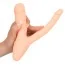 Подвійний вібратор Double Pleasure Vibe Silicone, тілесний - Фото №4