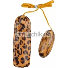 Виброяйцо Hi Basic Leopard Print Love Egg, леопардовое - Фото №1