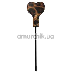 Стек Fetish Heart Shaped Paddle Leopard Frenzy, леопардовый - Фото №1