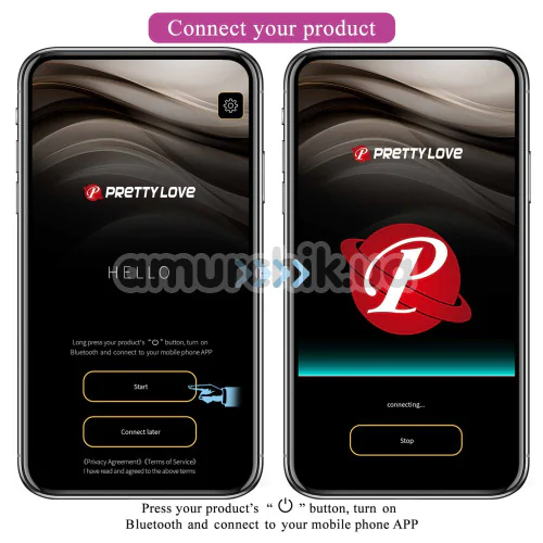 Віброяйце Pretty Love Poulsen, біло-рожеве