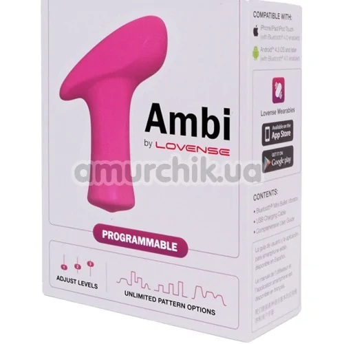 Клиторальный вибратор Lovense Ambi, розовый