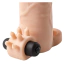 Насадка на пенис с вибрацией Virgite Sleeves Realistic Sleeve Penis Sheath S5, телесная - Фото №4