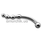 Анальный стимулятор Metal Worx Curve - Фото №1