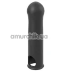 Насадка на пенис Dorcel Liquid-Soft Xtend, чёрная - Фото №1