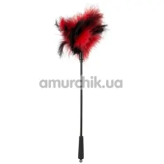 Перышко для ласк Bad Kitty Feather Tickler, черно-красное - Фото №1
