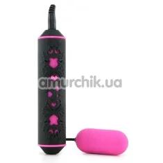 Виброяйцо Tantric Chakra Massager, черно-розовое - Фото №1