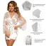 Комплект Star Night Elen Set, белый: халатик + трусики-стринги - Фото №4