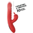 Вибратор с толчками Crushious Lapin, красный - Фото №7