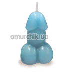 Свеча Edens Candle Vanilla Scented Penis, голубая - Фото №1