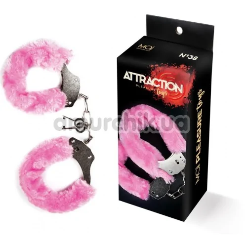 Наручники MAI No.38 Metal Furry HandCuffs, рожеві
