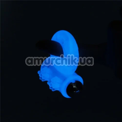 Виброкольцо для члена Lumino Play Vibrating Penis Ring LV343215, светящееся в темноте