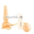 Анальна пробка з вібрацією і еякуляцією Ejaculating butt plug - Фото №1
