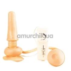 Анальна пробка з вібрацією і еякуляцією Ejaculating butt plug - Фото №1