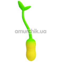 Віброяйце Pretty Love Poulsen, жовто-салатове - Фото №1