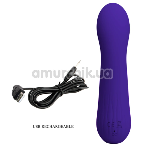 Вібратор для точки G Pretty Love Faun, темно-фіолетовий